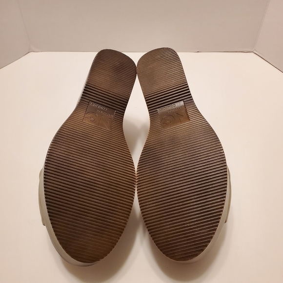 Cream Platform Sandals with Crisscross Straps - Picture 6 of 8